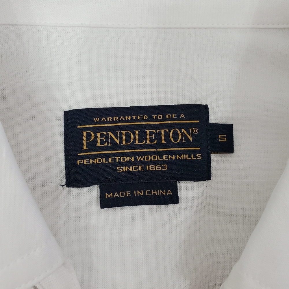 Pendleton Striped Cotton Button Down Top - image 6